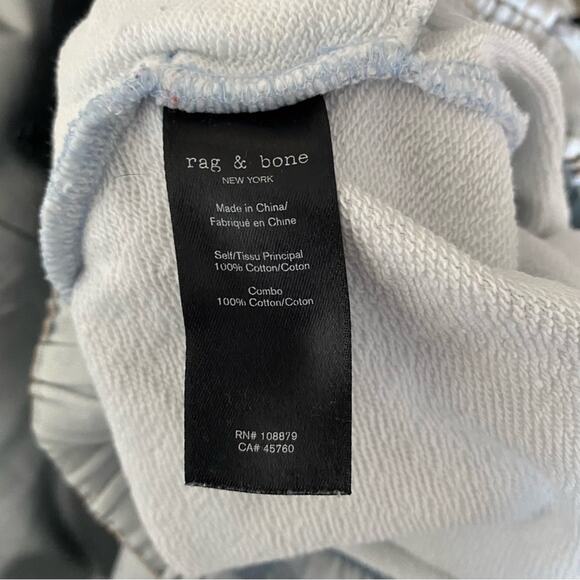 Rag & Bone Miramar Sweatpants Faux Jeans Jogger Acid Wash size XS - Picture 10 of 10